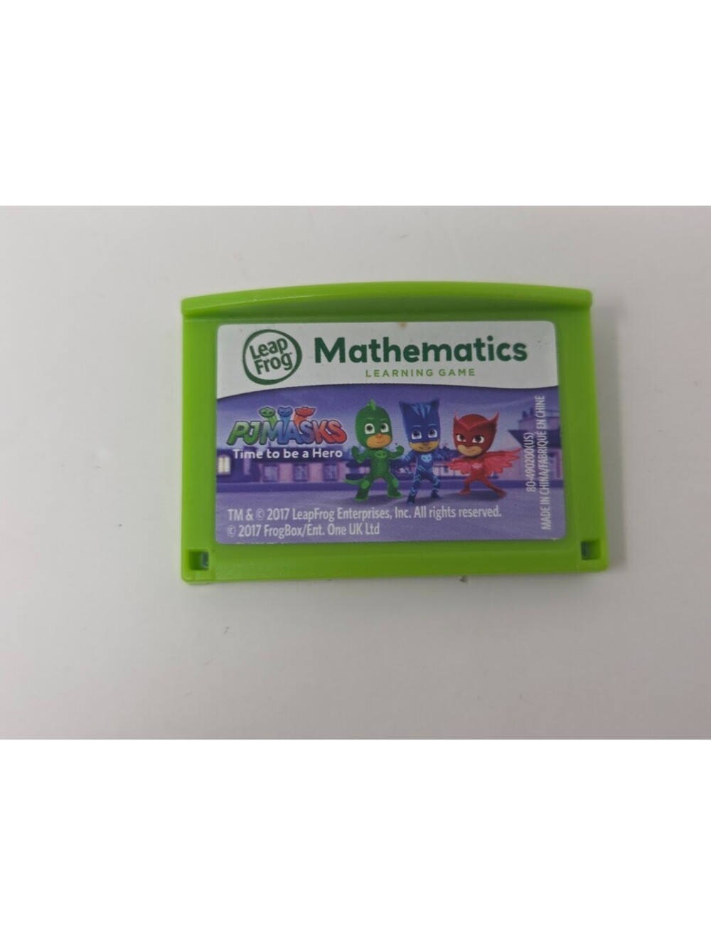 LeapFrog PJ Masks Mathematics Learning Game Cartridge Green 2017 Educational